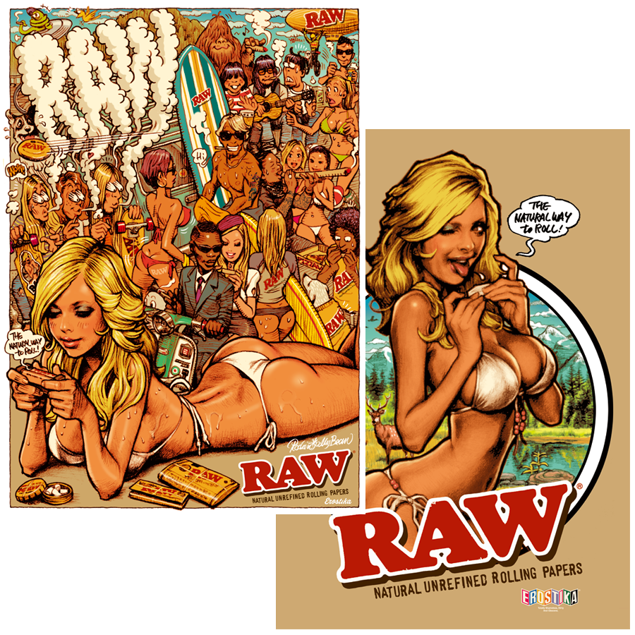 EROSTIKA ONLINE SHOP] “RAW x Rockinʼ Jelly Bean” Double Sided Poster