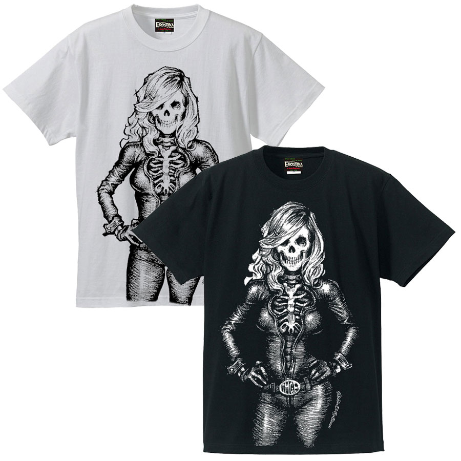subculture BIKER GIRL Tシャツ BLACK WHITE 3 | kensysgas.com